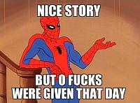 Click image for larger version

Name:	Spider-man not giving a ****.jpg
Views:	350
Size:	71.4 KB
ID:	10110